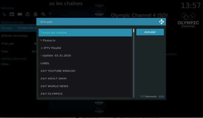 configurer kodi iptv